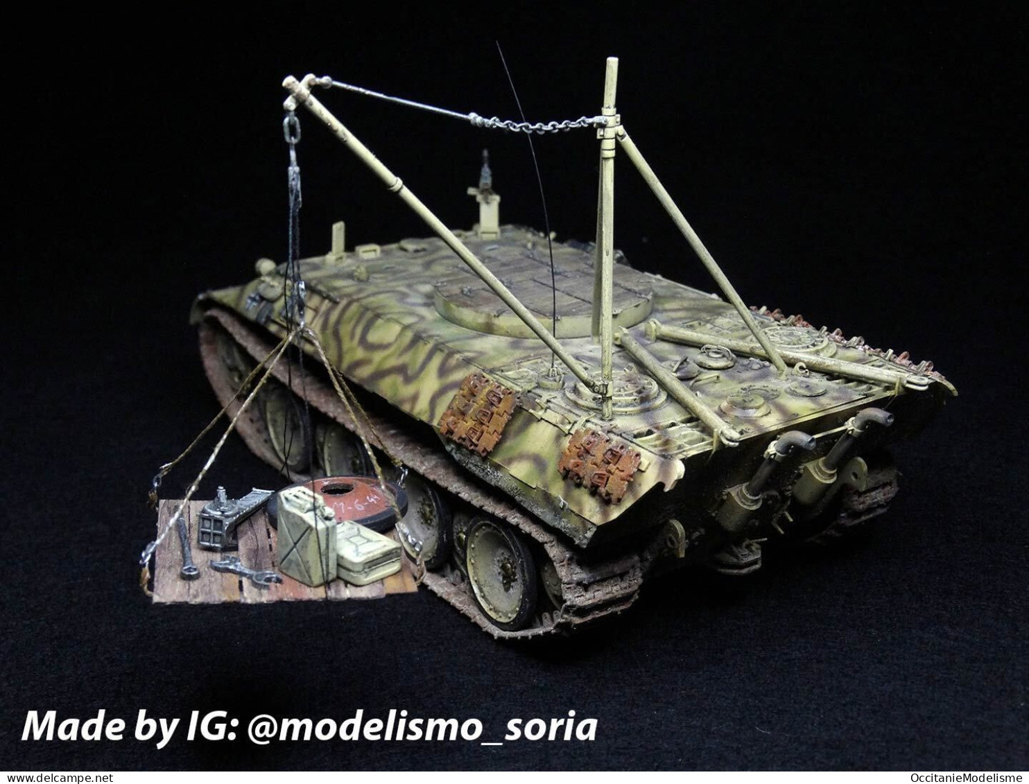 ICM - Char BERGEPANTHER Avec équipage Figurine WWII Maquette Kit Plastique Réf. 35342 Neuf NBO 1/35 - Military Vehicles