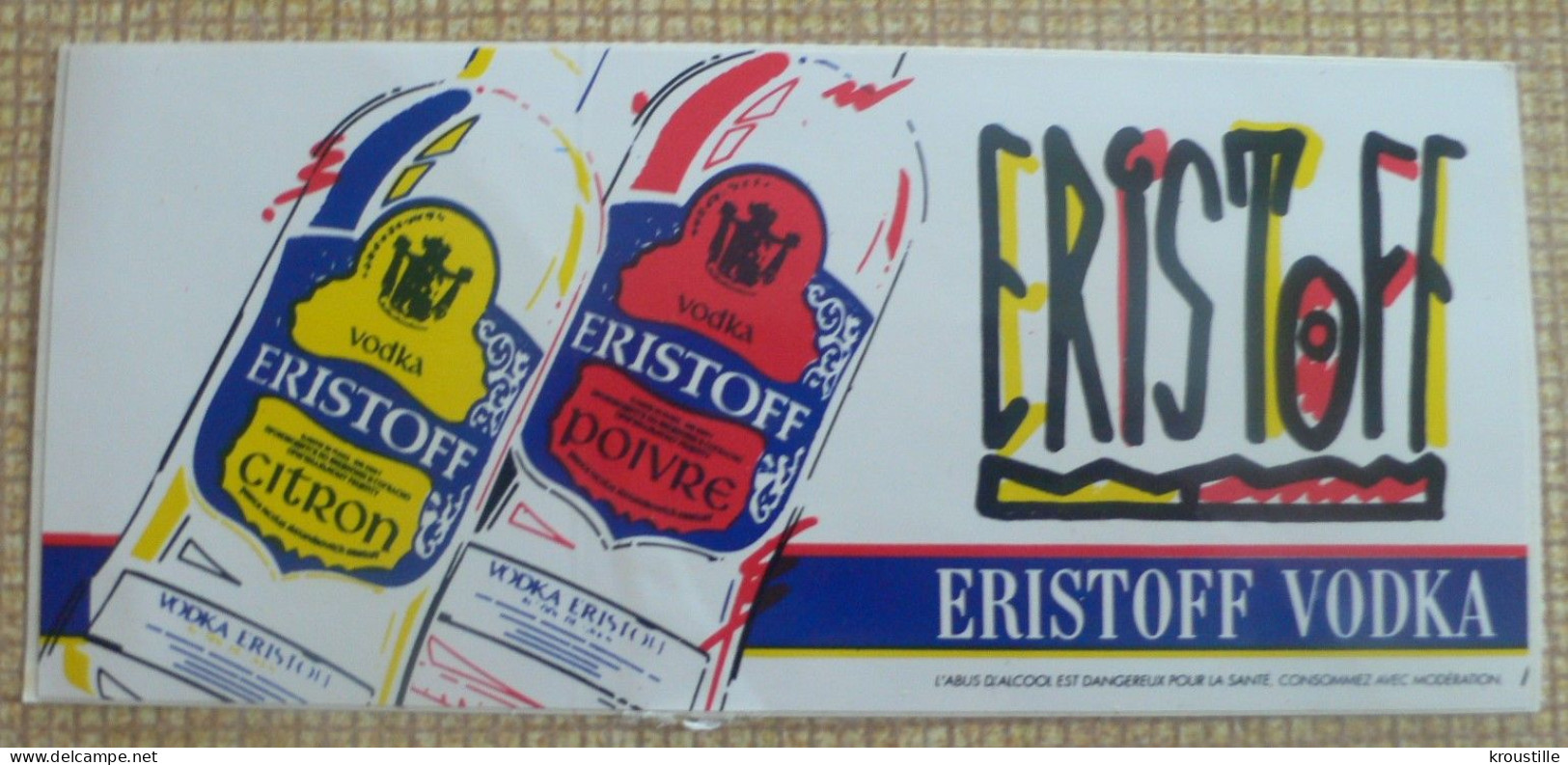 AUTOCOLLANT ERISTOFF VODKA - Stickers