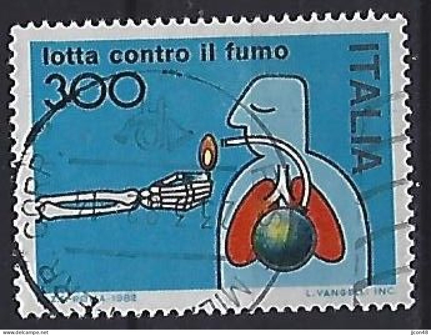 Italy 1982  Kampagne Gegen Das Rauchen  (o) Mi.1789 - 1981-90: Oblitérés
