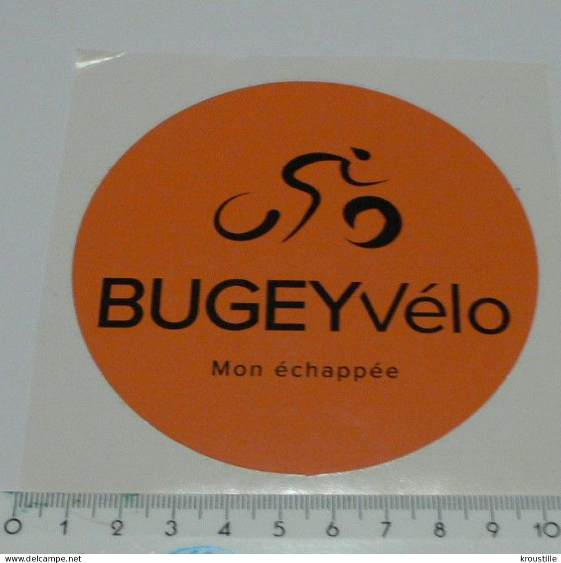 AUTOCOLLANT BUGEY VELO - MON ECHAPPEE - THEME CYCLISME - Stickers