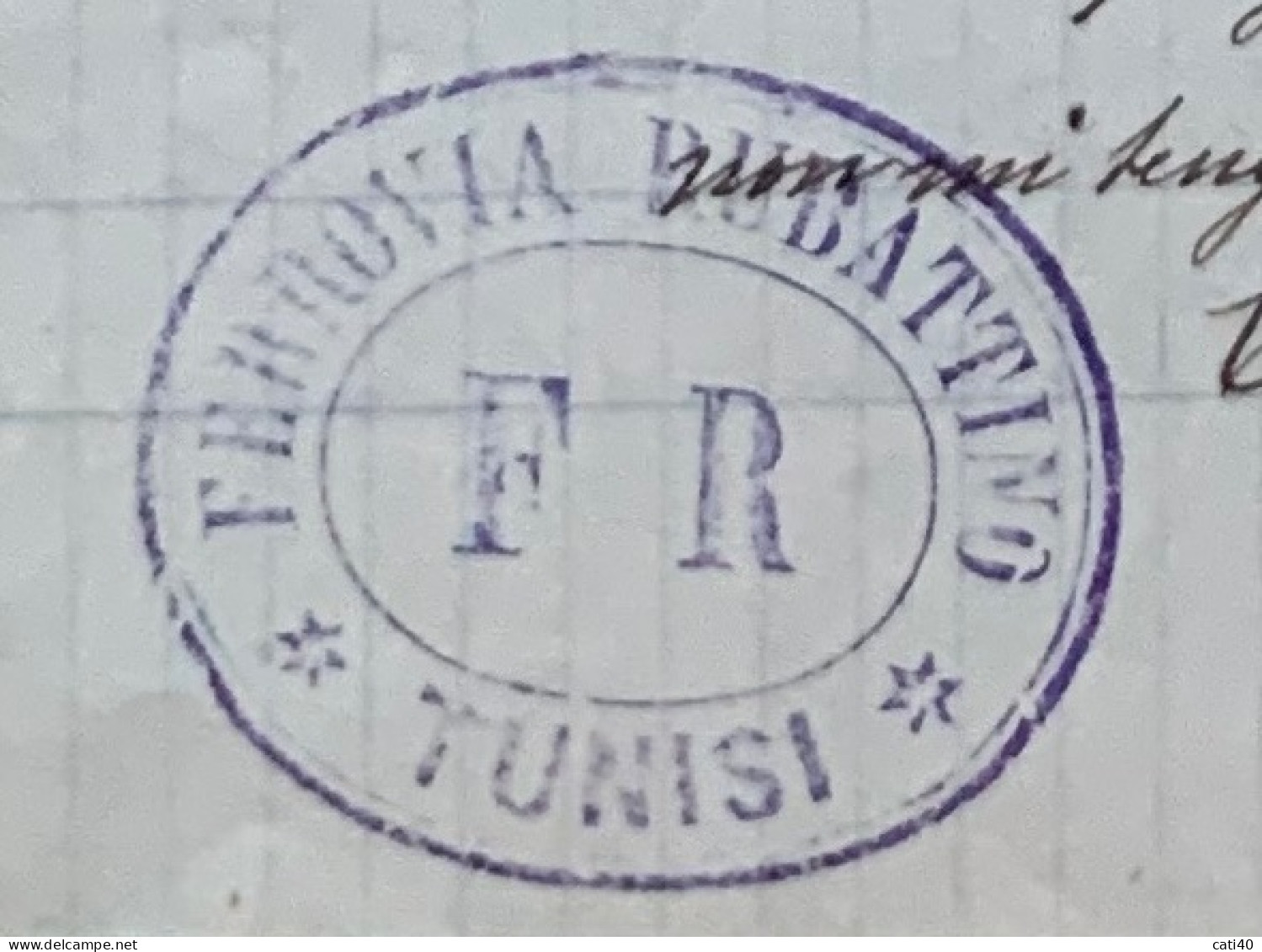 FERROVIA RUBATTINO - TUNISI-BARDO-GOLETTA-MARSA  - LETTERA AL CONSOLE DEL 18 Settembre 1889 Per Un Reclamo... - Documenti Storici