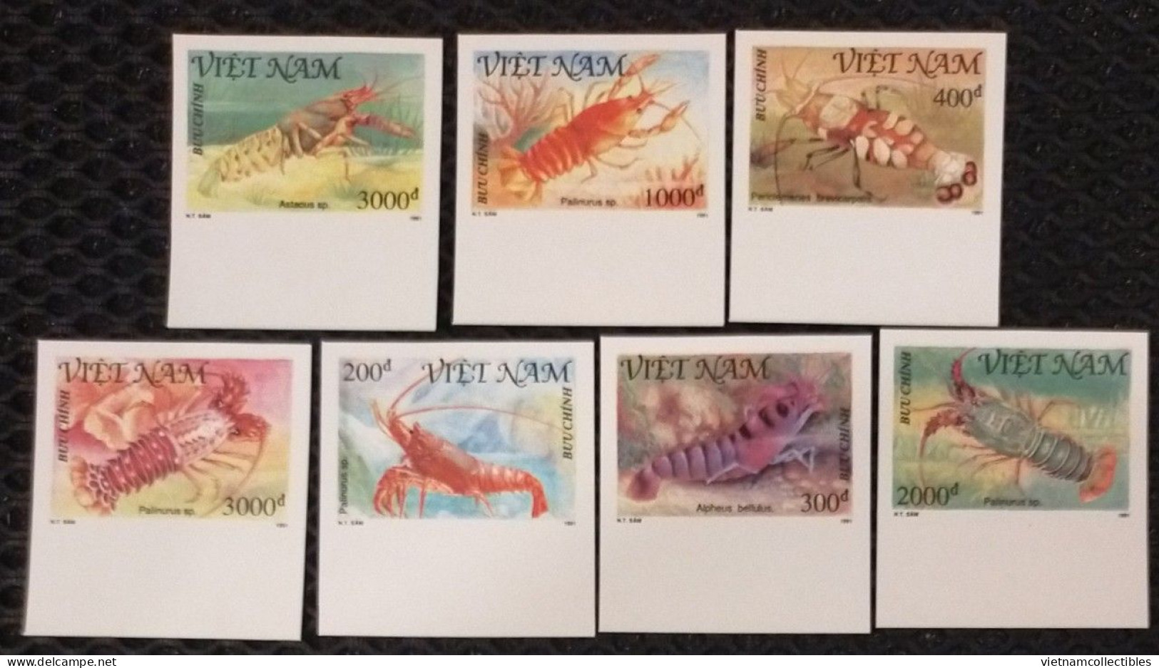 Vietnam Viet Nam MNH Imperf Stamps 1991 : Sea Shrimp / Lobster (Ms617) - Vietnam
