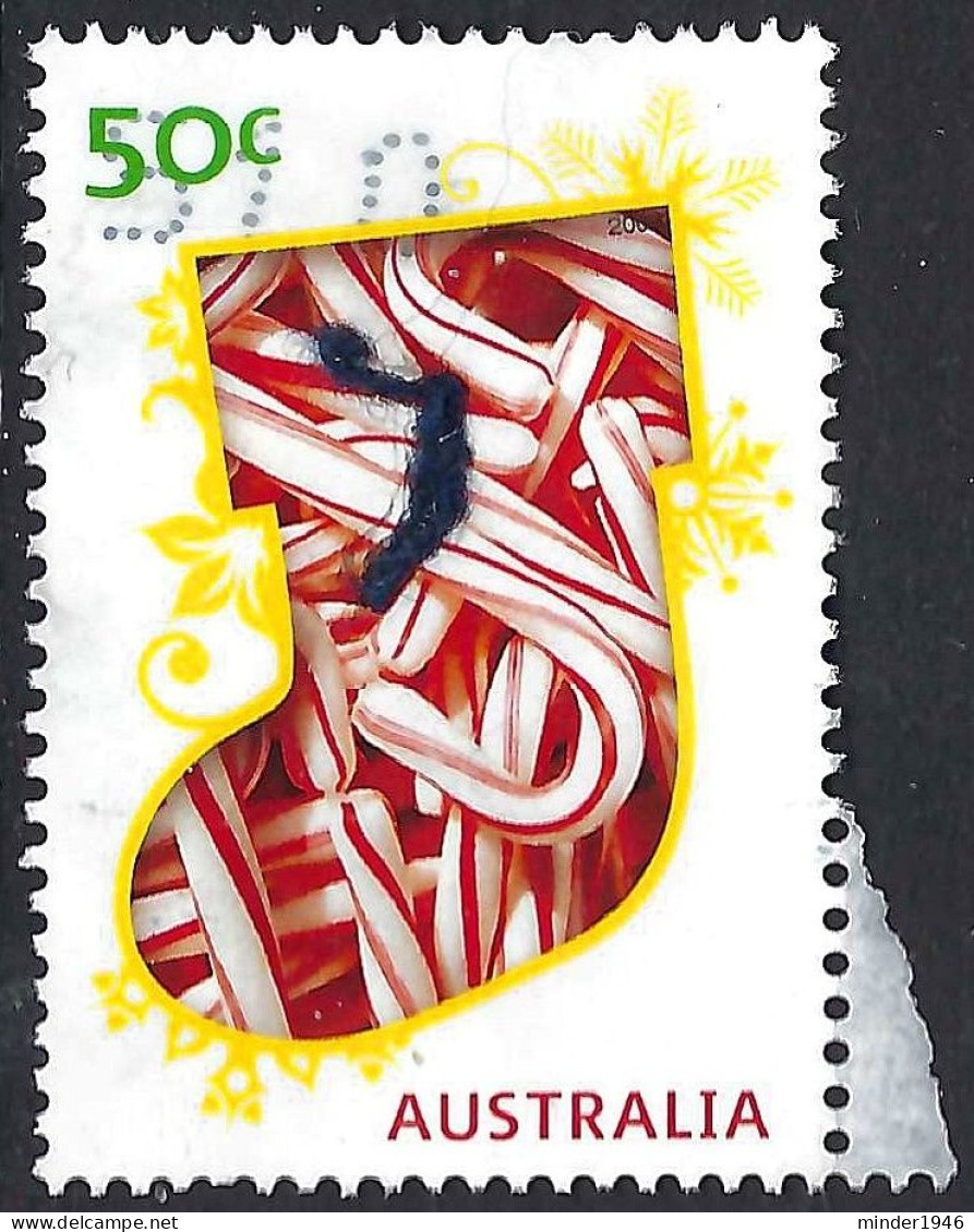 AUSTRALIA 2009 QEII 50c Multicoloured, Christmas-Christmas Stocking FU - Used Stamps