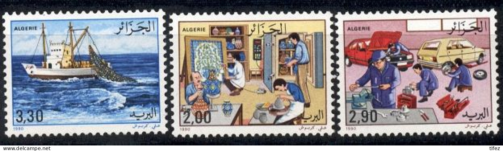Année 1990-N°974/976 Neufs**MNH : Les Métiers - Algeria (1962-...)