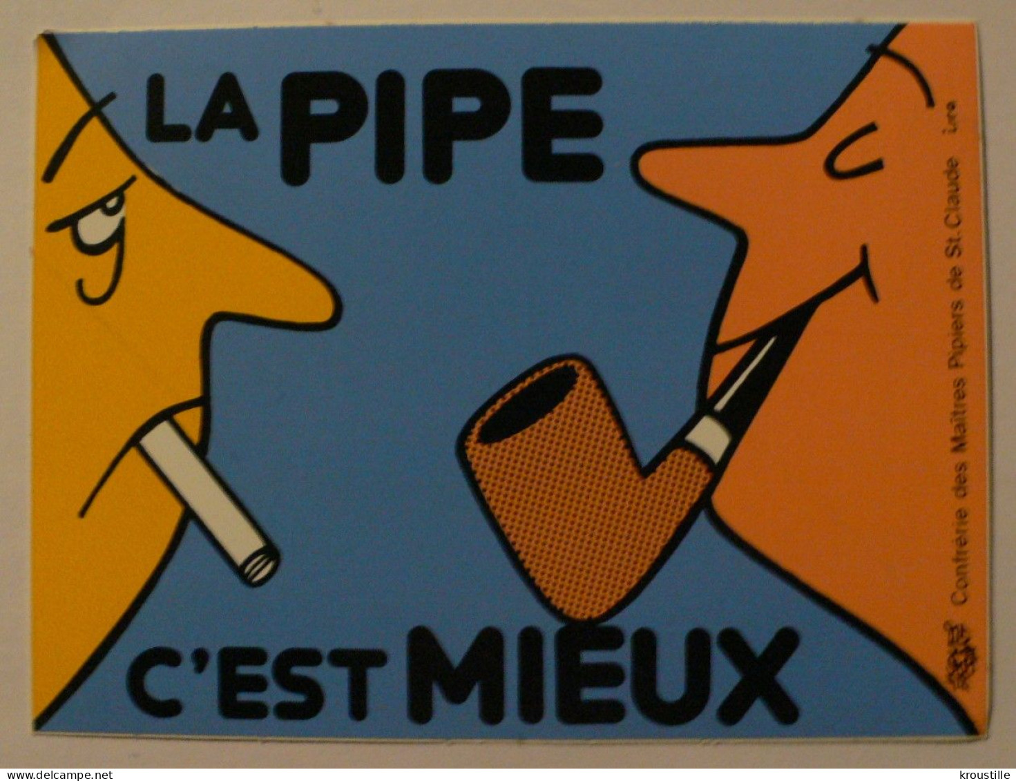 AUTOCOLLANT LA PIPE C'EST MIEUX - Autocollants