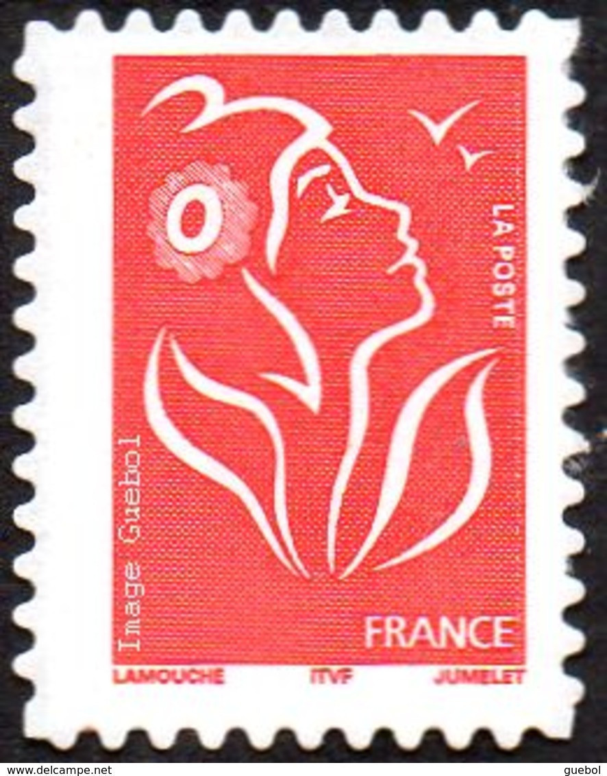 France Autoadhésif ** N°   49.A Au Modèle 3744 A - Marianne De Lamouche TVP Rouge (ITFV) - Unused Stamps