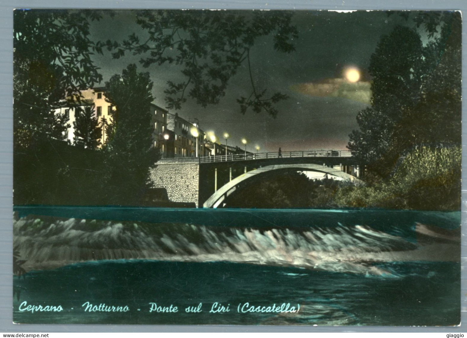 °°° Cartolina - Ceprano Notturno Ponte Sul Liri - Nuova °°° - Frosinone