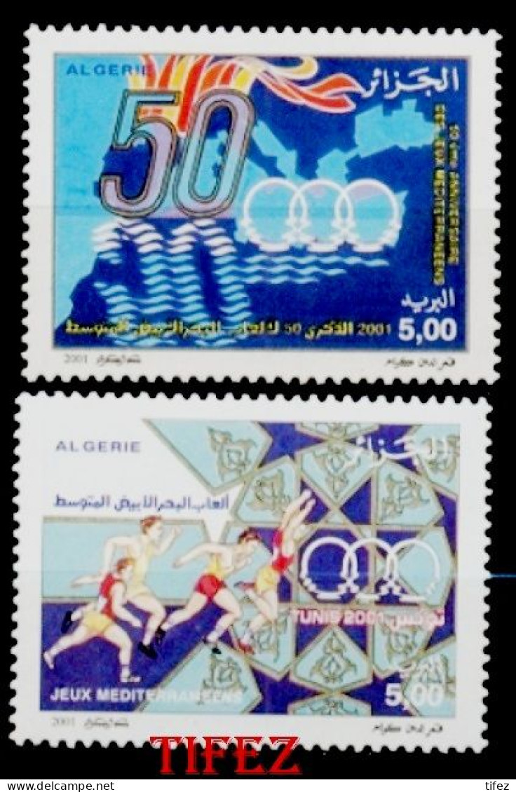 Année 2001-N°1292/1293 Neufs**MNH : Jeux Méditerranéens -Tunis - Algerije (1962-...)