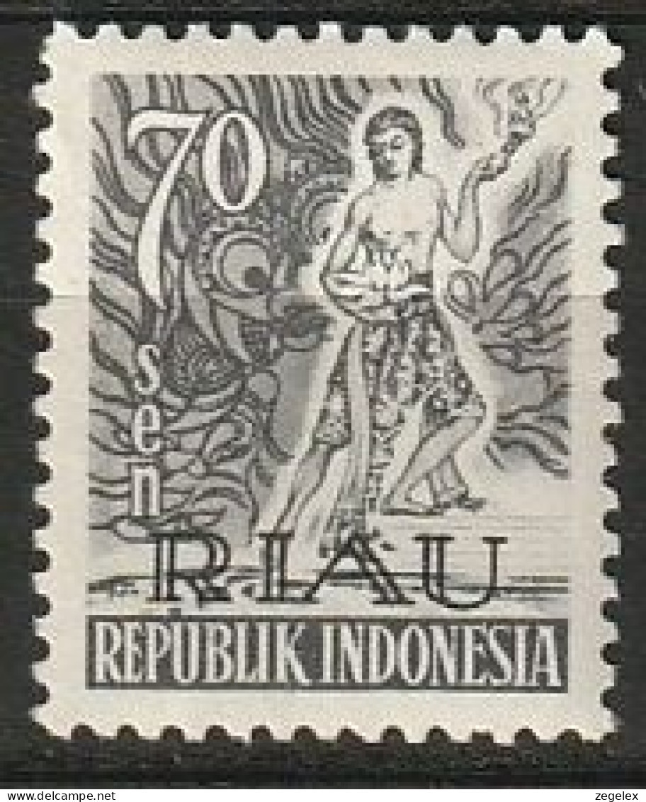 Indonesia 1954 Riau 70 Sen. ZBL 13 MLH* - Indonesia