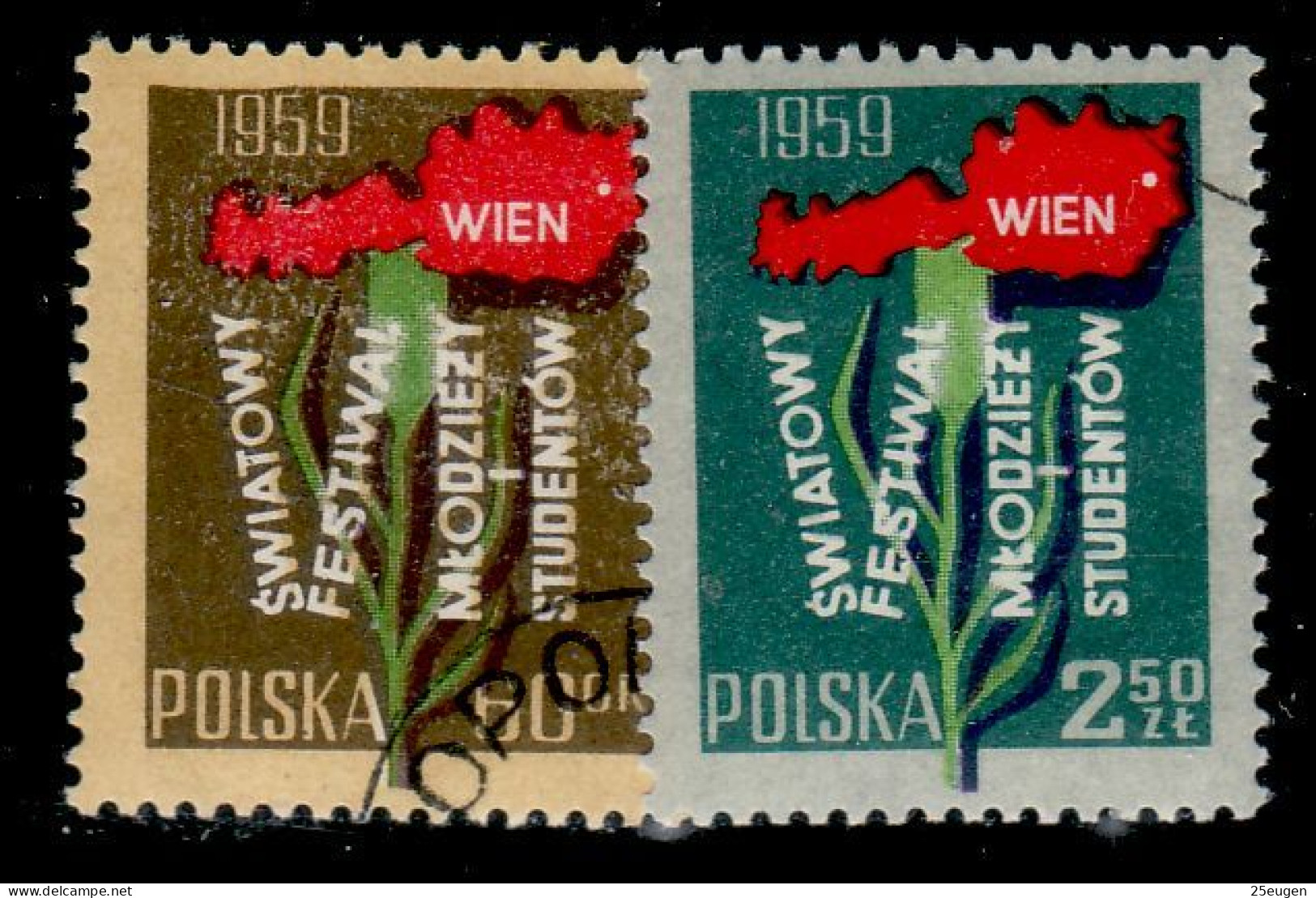 POLAND 1959 MICHEL No: 1113 - 1114 USED - Oblitérés
