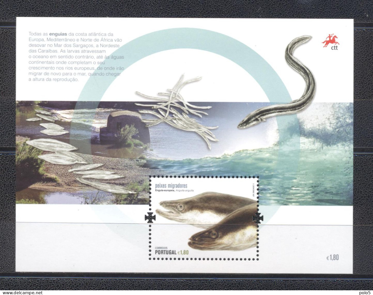 Portugal 2011- Migratory Fish M/Sheet - Unused Stamps