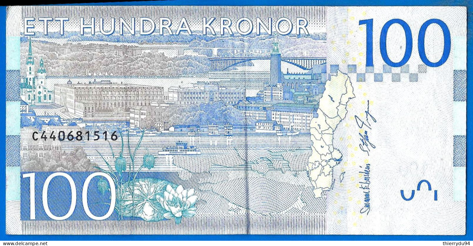 Suede 100 Couronnes 2016 Que Prix + Port Greta Garbo Kronor Sweden Sveriges - Suède
