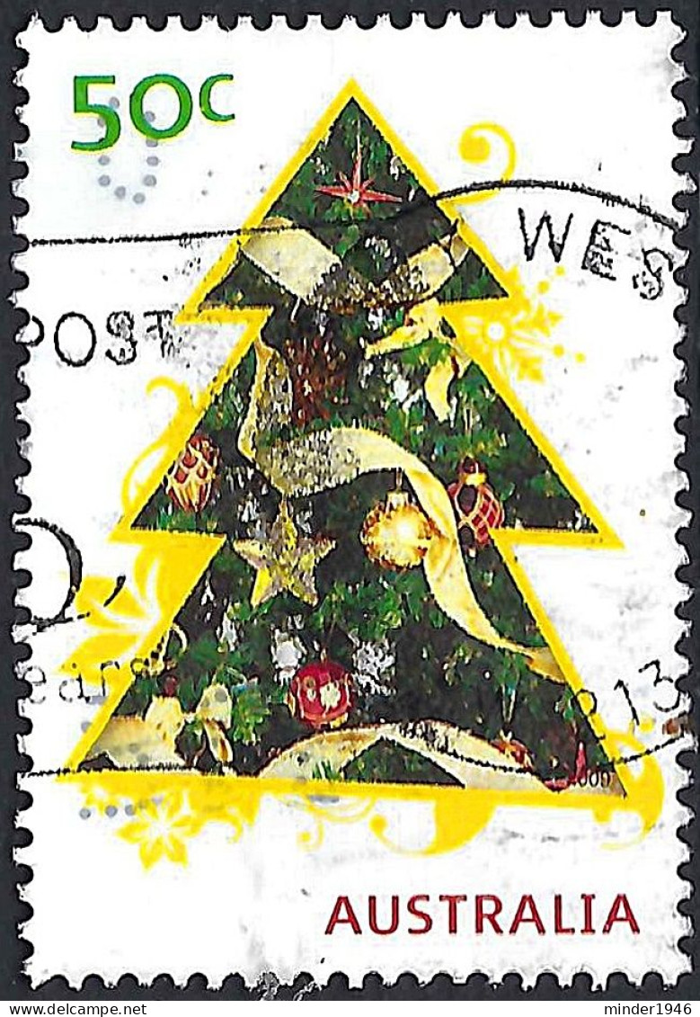 AUSTRALIA 2009 QEII 50c Multicoloured, Christmas-Christmas Tree FU - Oblitérés