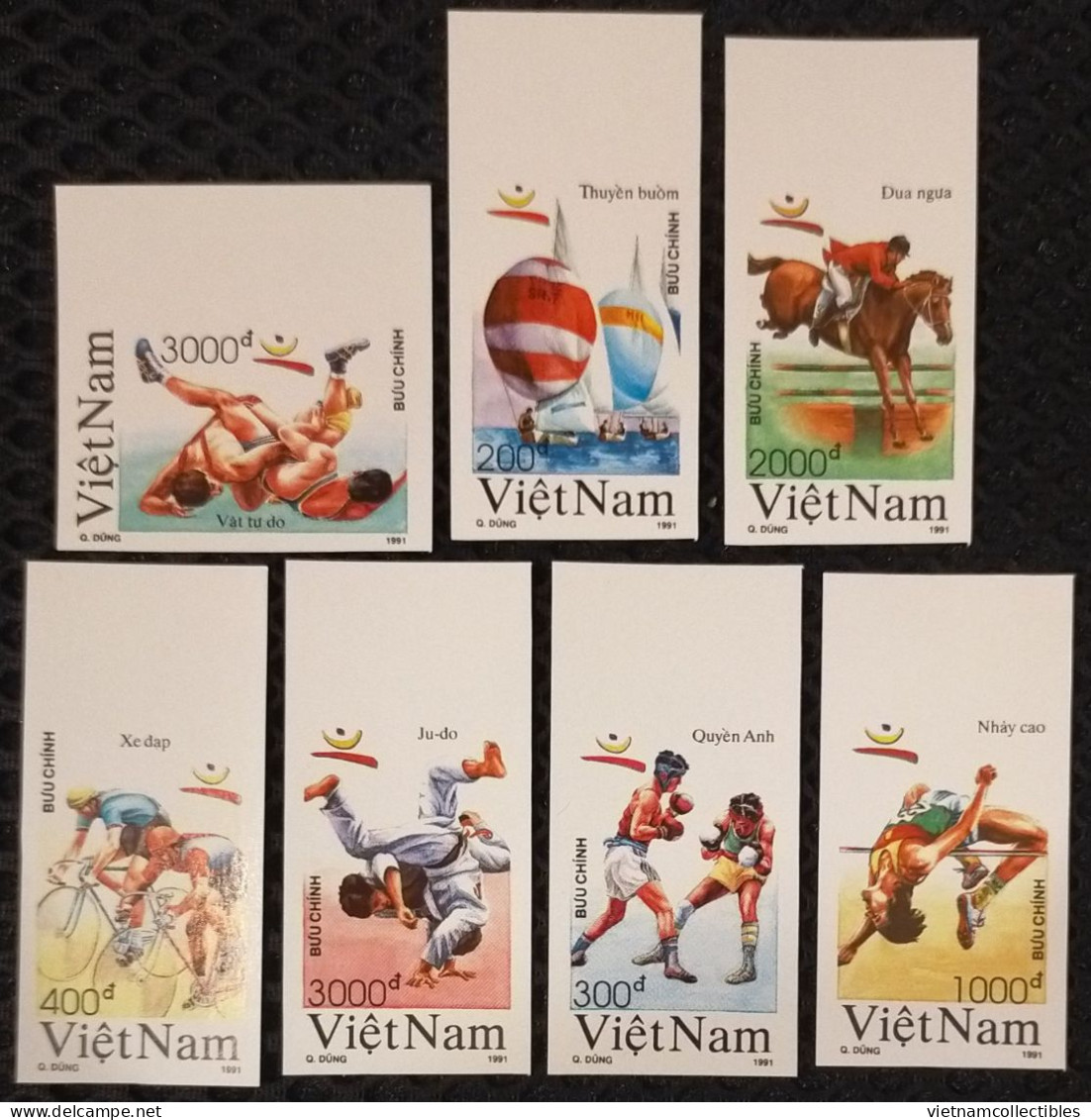 Vietnam Viet Nam MNH Imperf Stamps 1991 : Summer Olympic Games / Horse / Judo / Wrestling / Boxing / Yatching (Ms611) - Vietnam