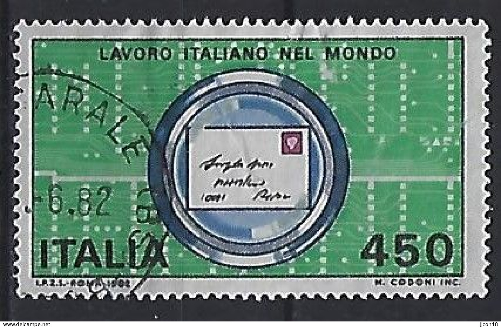 Italy 1982  Italienische Technologie Im Ausland  (o) Mi.1801 - 1981-90: Oblitérés