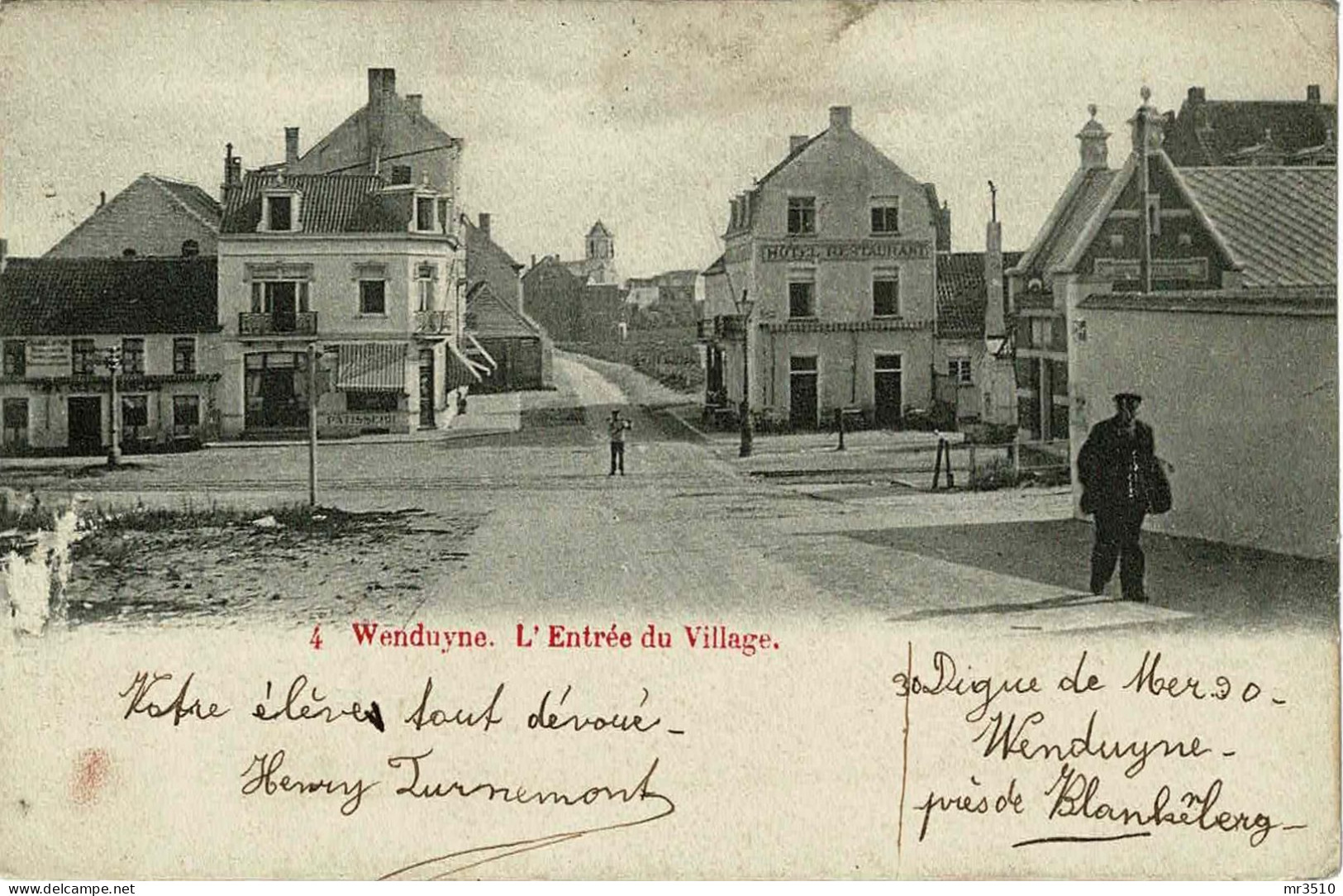 Wenduyne - L'Entrée Du Village - 1903 - Wenduine