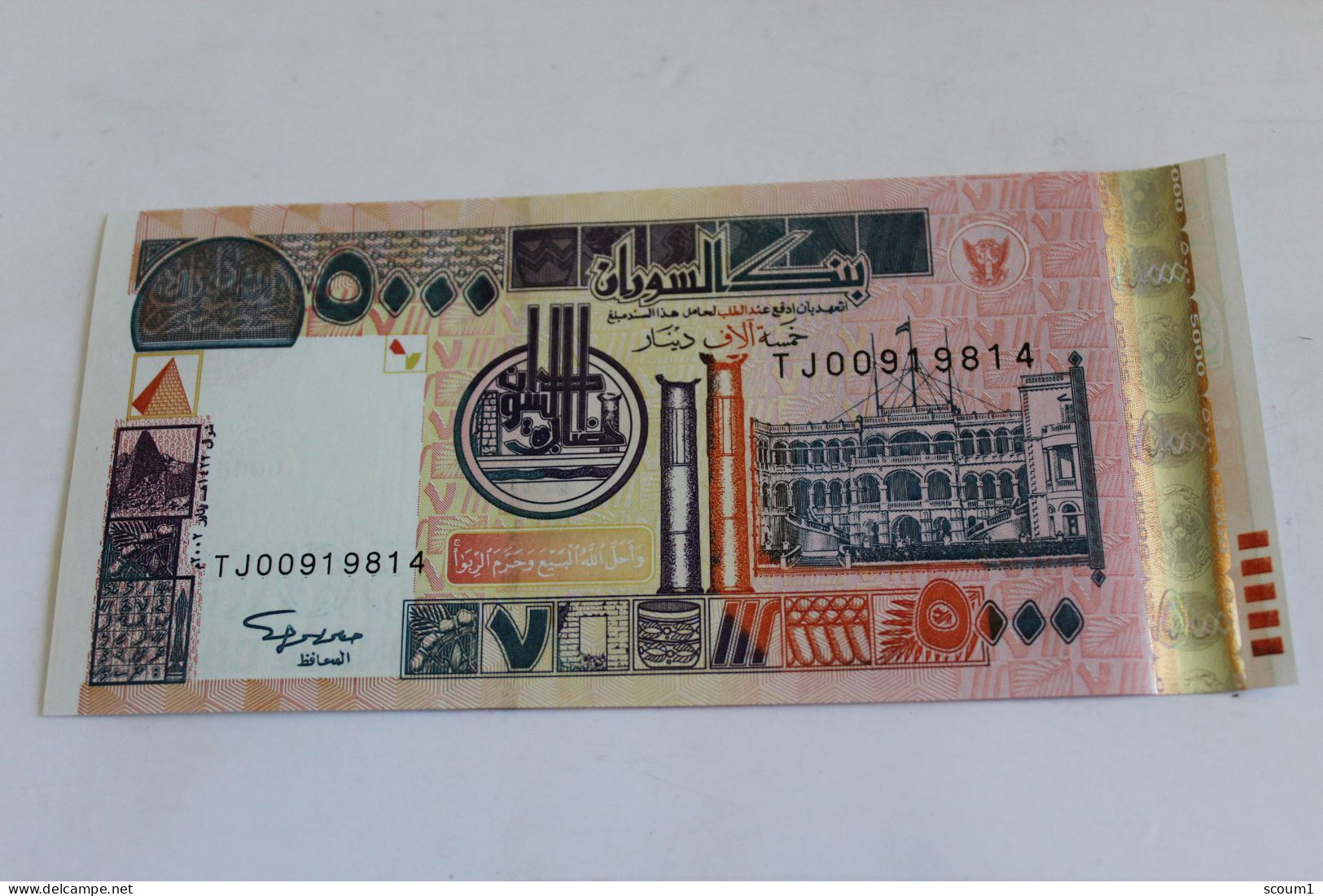 BANK OF SOUDAN 5000 Dinards - Soudan