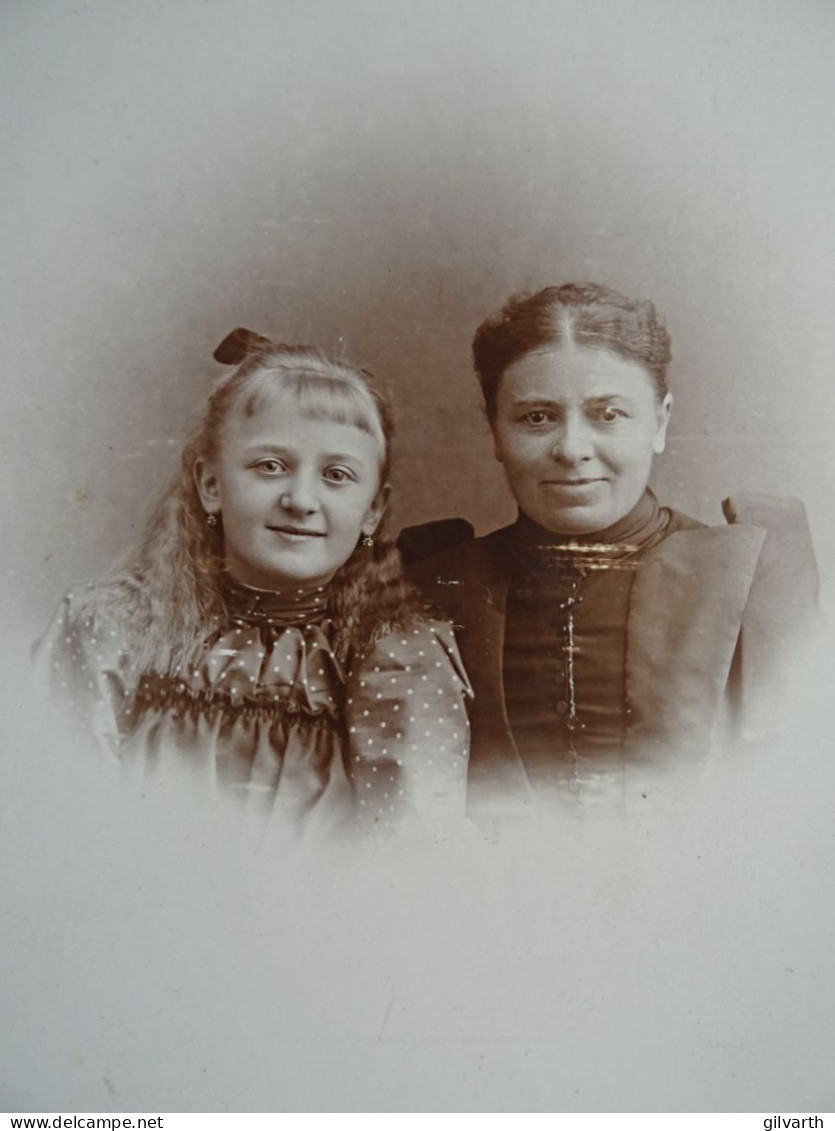 Photo Cabinet Chas. M. Sullivan, Philadelphia - Femme Et Fillette, En 1894 L432 - Alte (vor 1900)