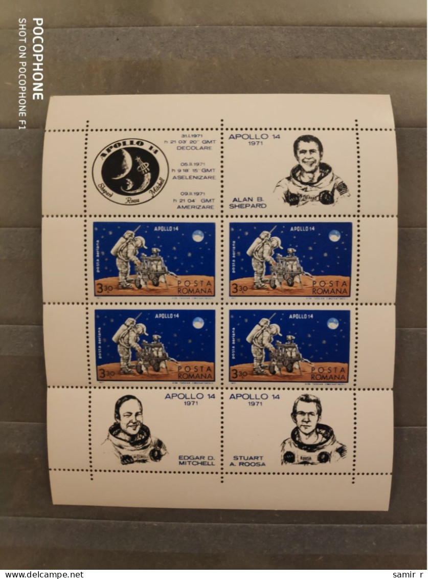 1971	Romania	Space 8 - Unused Stamps