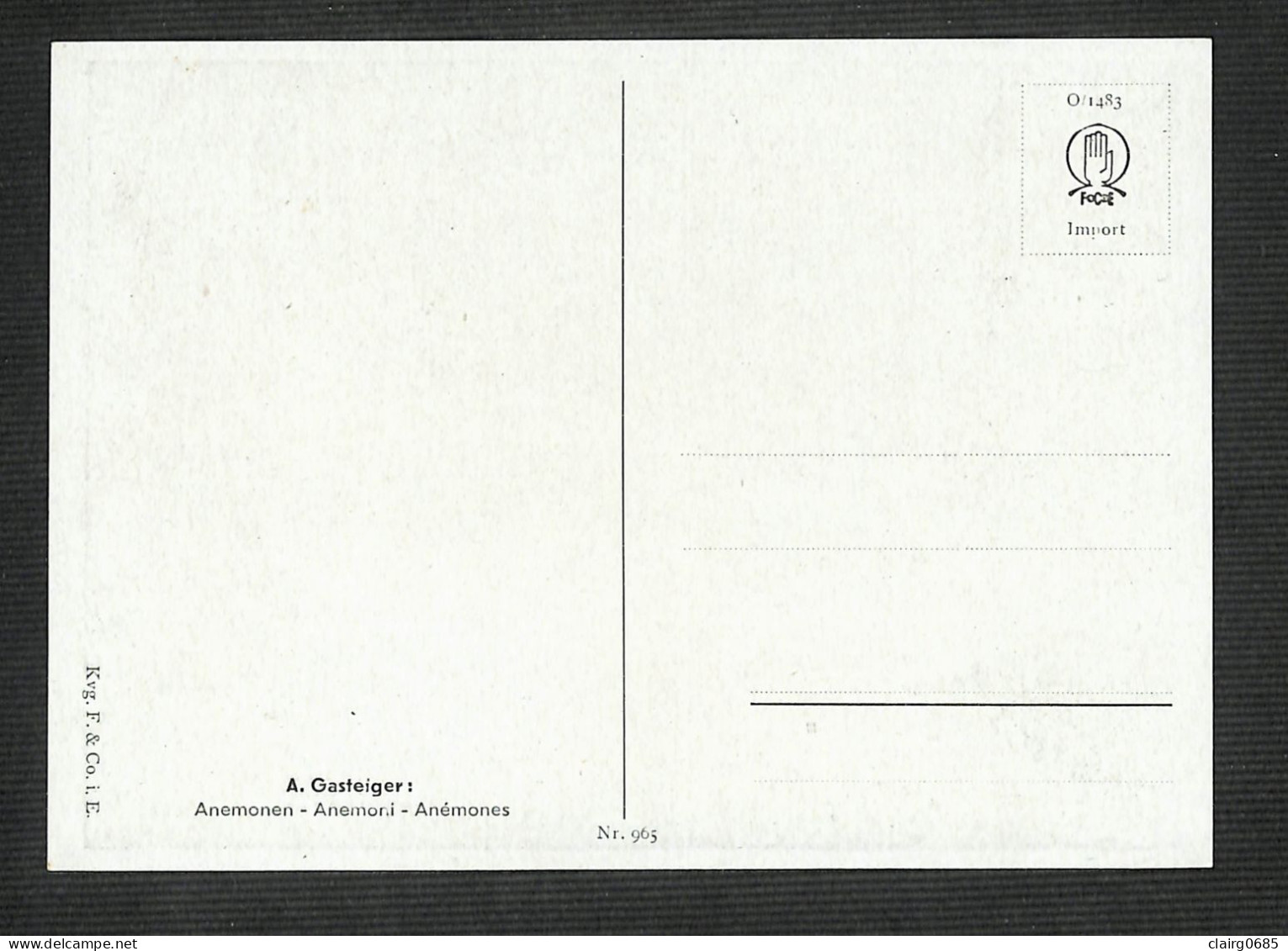 LUXEMBOURG - Carte MAXIMUM 1956 - FLORALIES - Anemonen - Anémones - Cartes Maximum