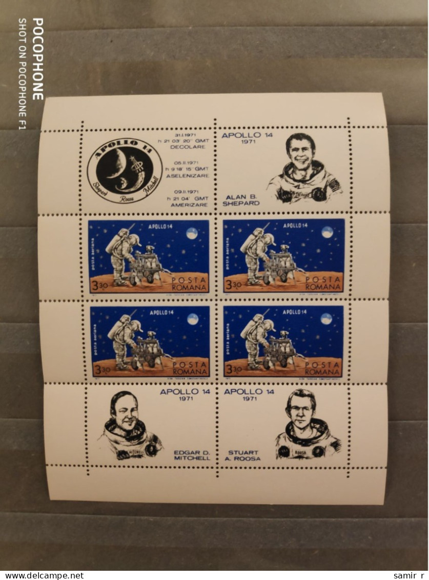 1971	Romania	Space 8 - Unused Stamps