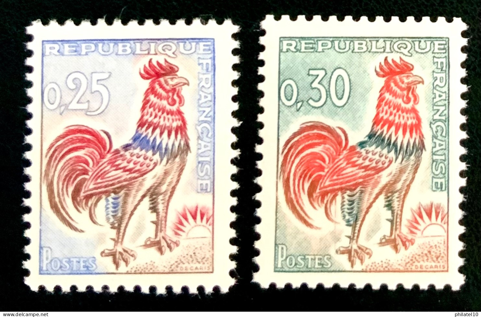 1962 / 1965 N 1331 / 1331A - COQ DE DECARIS - NEUF** - Nuevos