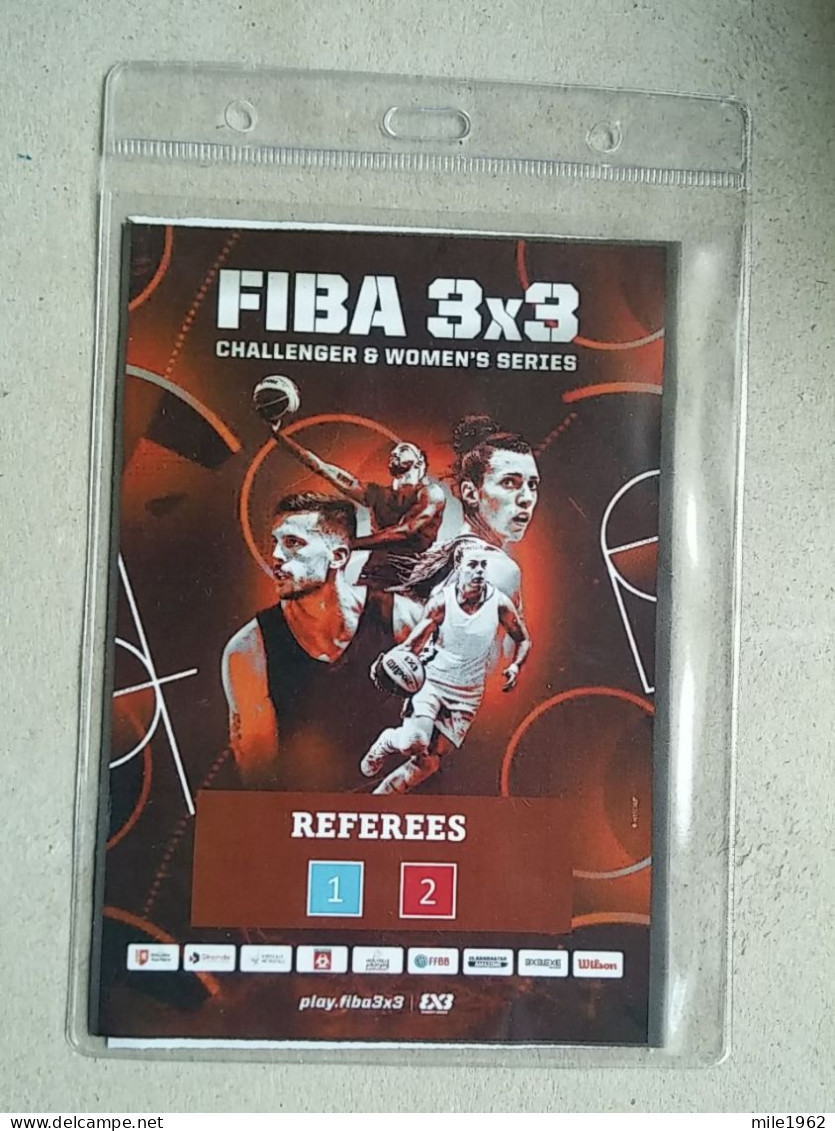 BASKETBALL FIBA 3X3 WOMEN, Accreditation  - Kleding, Souvenirs & Andere