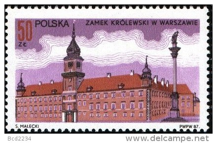 POLAND 1987 MEETING OF SAINT ST POPE WITH GENERAL JARUZELSKI IN KINGS CASTLE WARSAW NHM - Unused Stamps