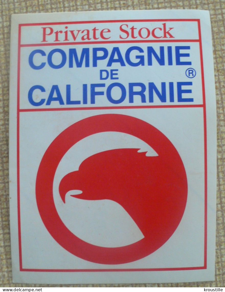 AUTOCOLLANT COMPAGNIE DE CALIFORNIE - TETE AIGLE - Stickers