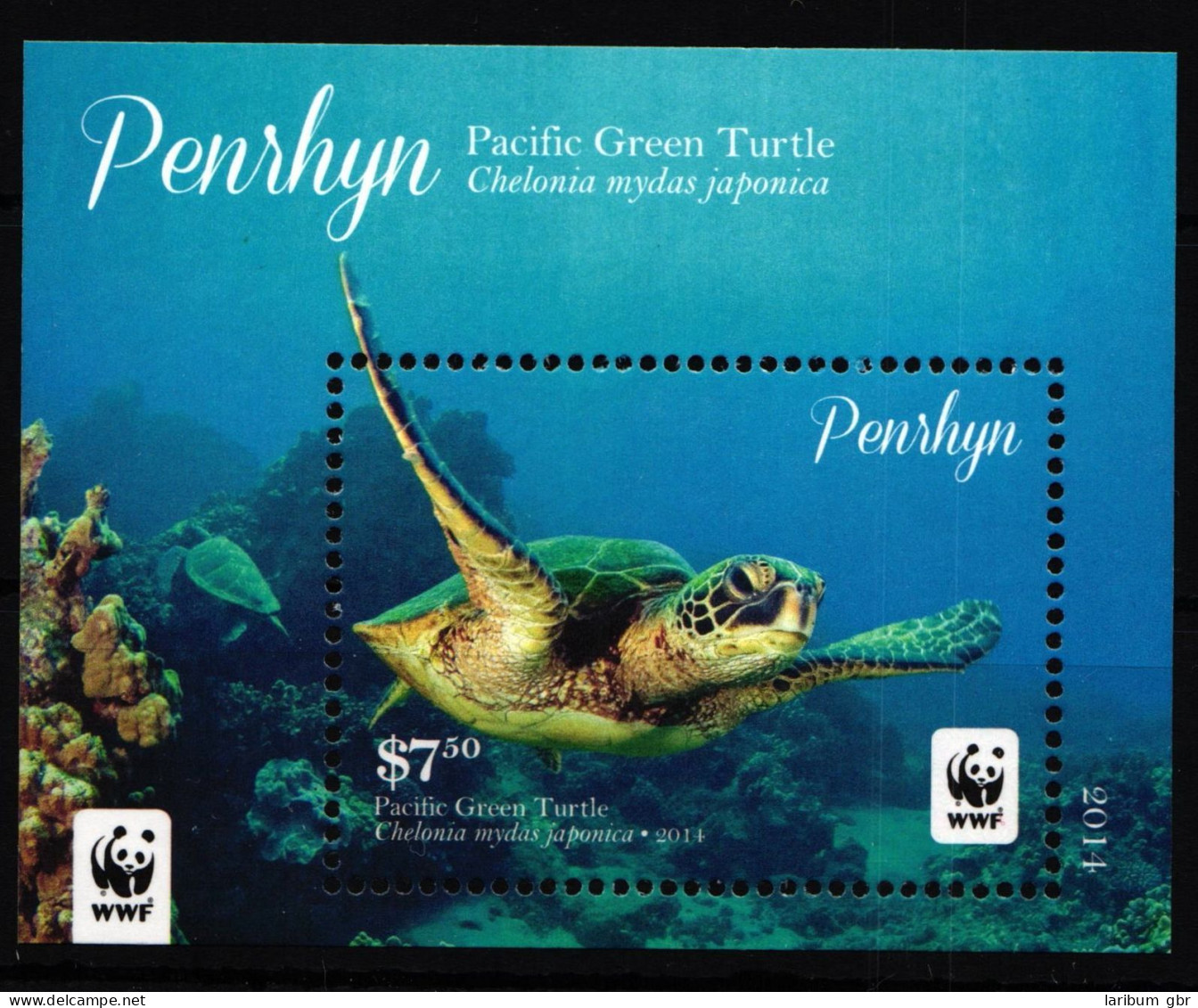 Penrhyn Block 111 Postfrisch Schildkröte #HR538 - Penrhyn