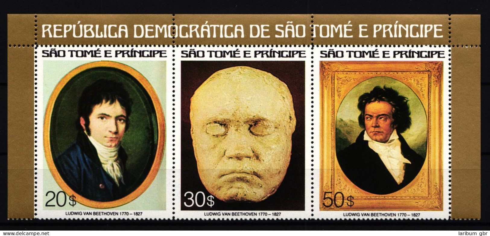 Sao Tome 460-462 Postfrisch Beethoven #HR521 - São Tomé Und Príncipe