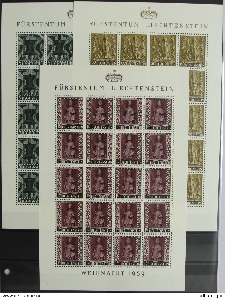 Liechtenstein 386-388 Postfrisch Als Kleinbögen #HR562 - Autres & Non Classés