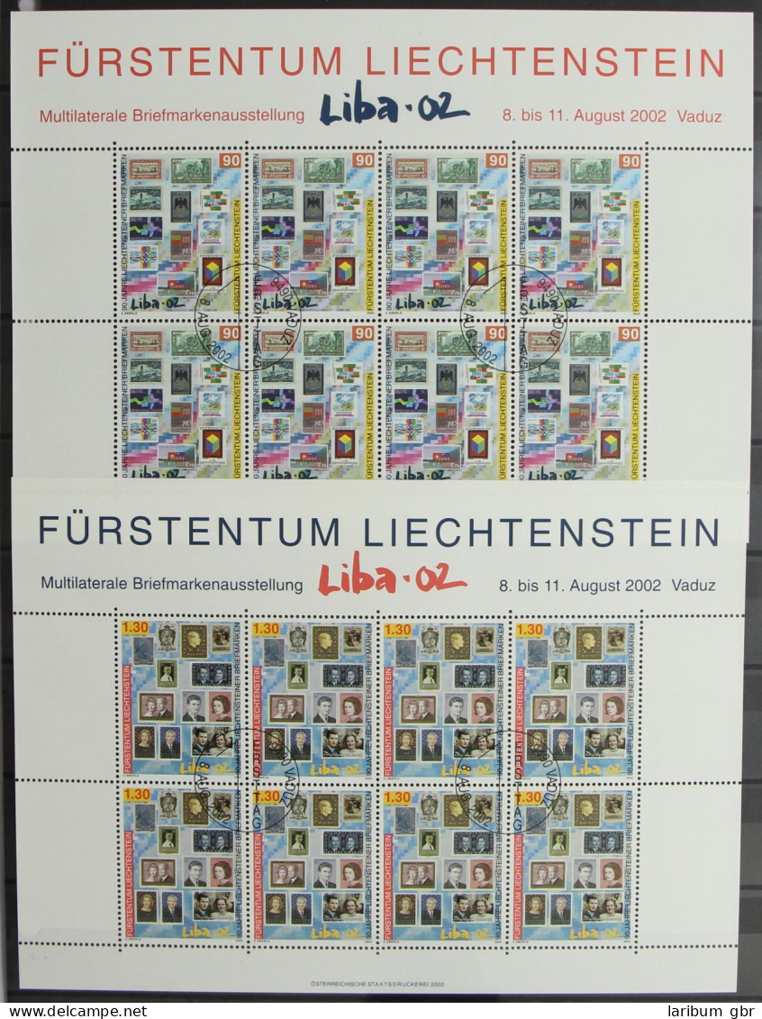 Liechtenstein 1297-1298 Gestempelt Als Kleinbögen, Ersttagsstempel #HR577 - Autres & Non Classés