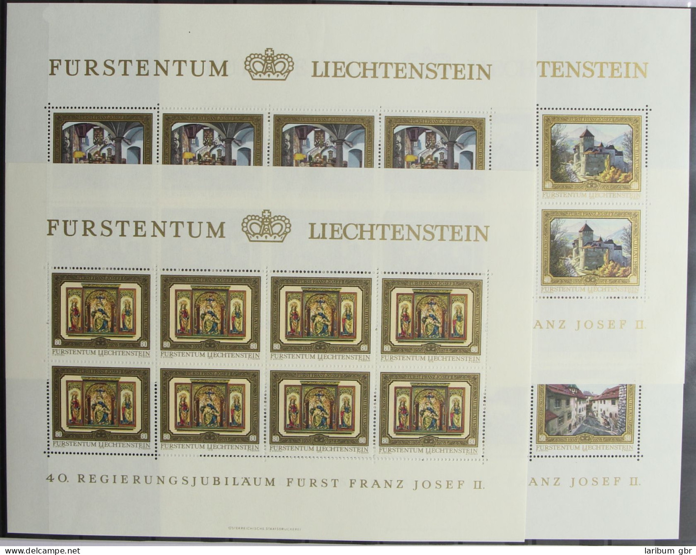 Liechtenstein 706-709 Postfrisch Als Kleinbögen #HR570 - Autres & Non Classés