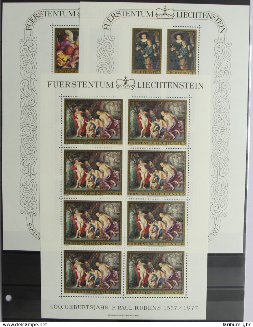 Liechtenstein 655-657 Postfrisch Als Kleinbögen, Rubens #HR571 - Other & Unclassified