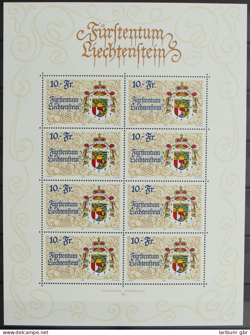 Liechtenstein 1136 Postfrisch Als Kleinbogen #HR616 - Other & Unclassified