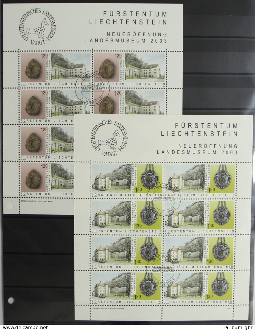 Liechtenstein 1319-1320 Gestempelt Als Kleinbogen, Ersttagssonderstempel #HR635 - Sonstige & Ohne Zuordnung