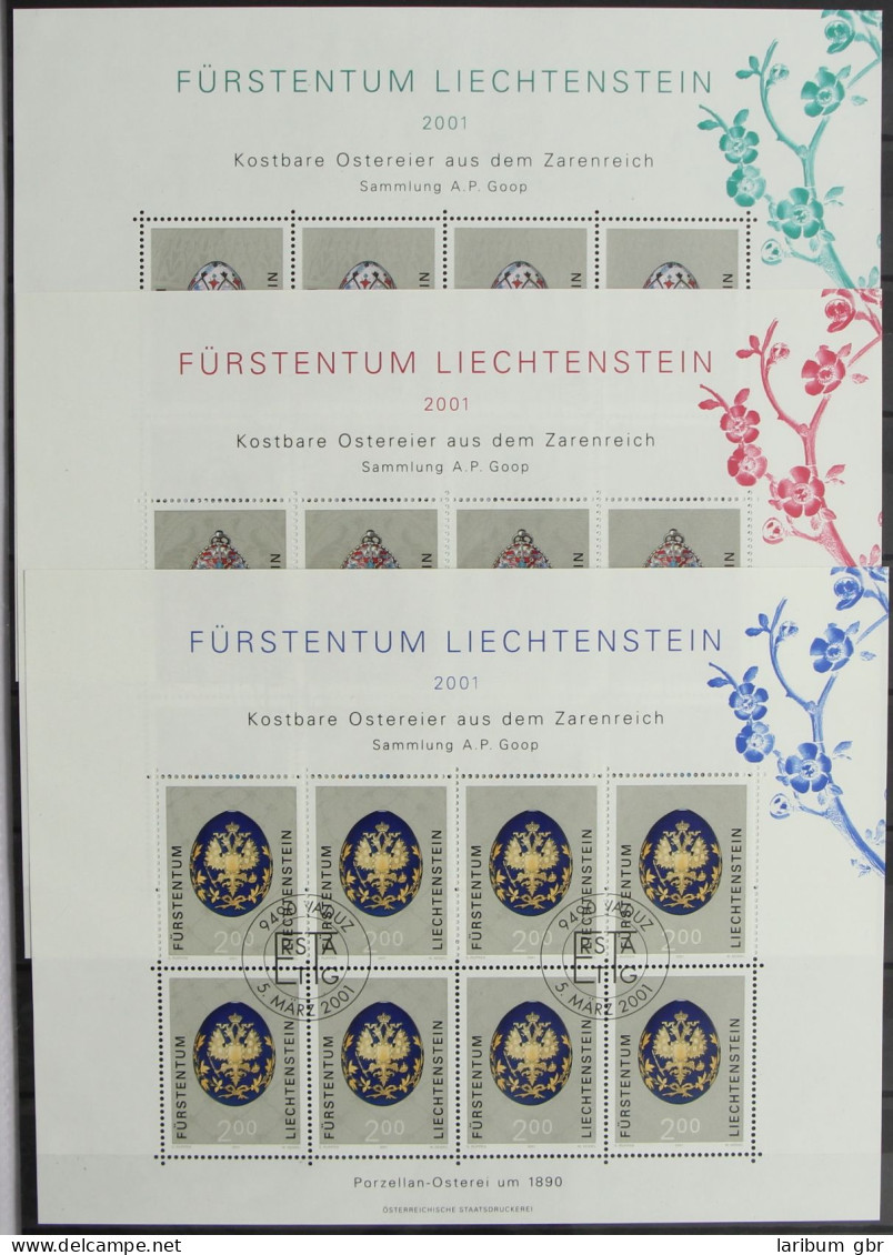 Liechtenstein 1259-1261 Gestempelt Als Kleinbogen, Ersttagssonderstempel #HR637 - Sonstige & Ohne Zuordnung
