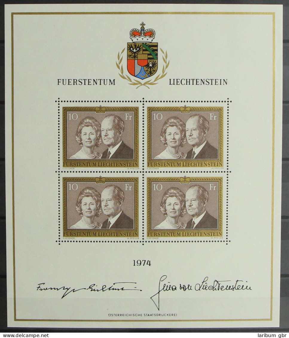 Liechtenstein 614 I Postfrisch Als Kleinbogen #HR573 - Altri & Non Classificati