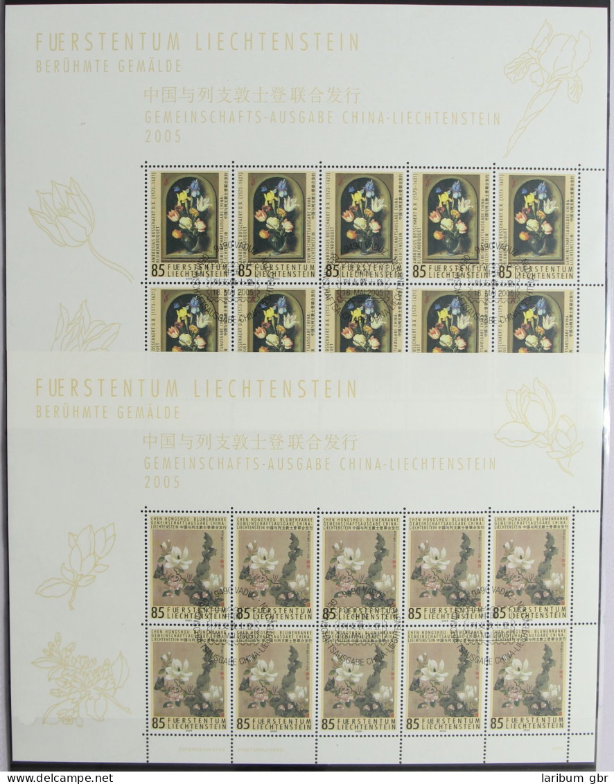 Liechtenstein 1375-1376 Gestempelt Als Kleinbogen, Ersttagssonderstempel #HR634 - Autres & Non Classés