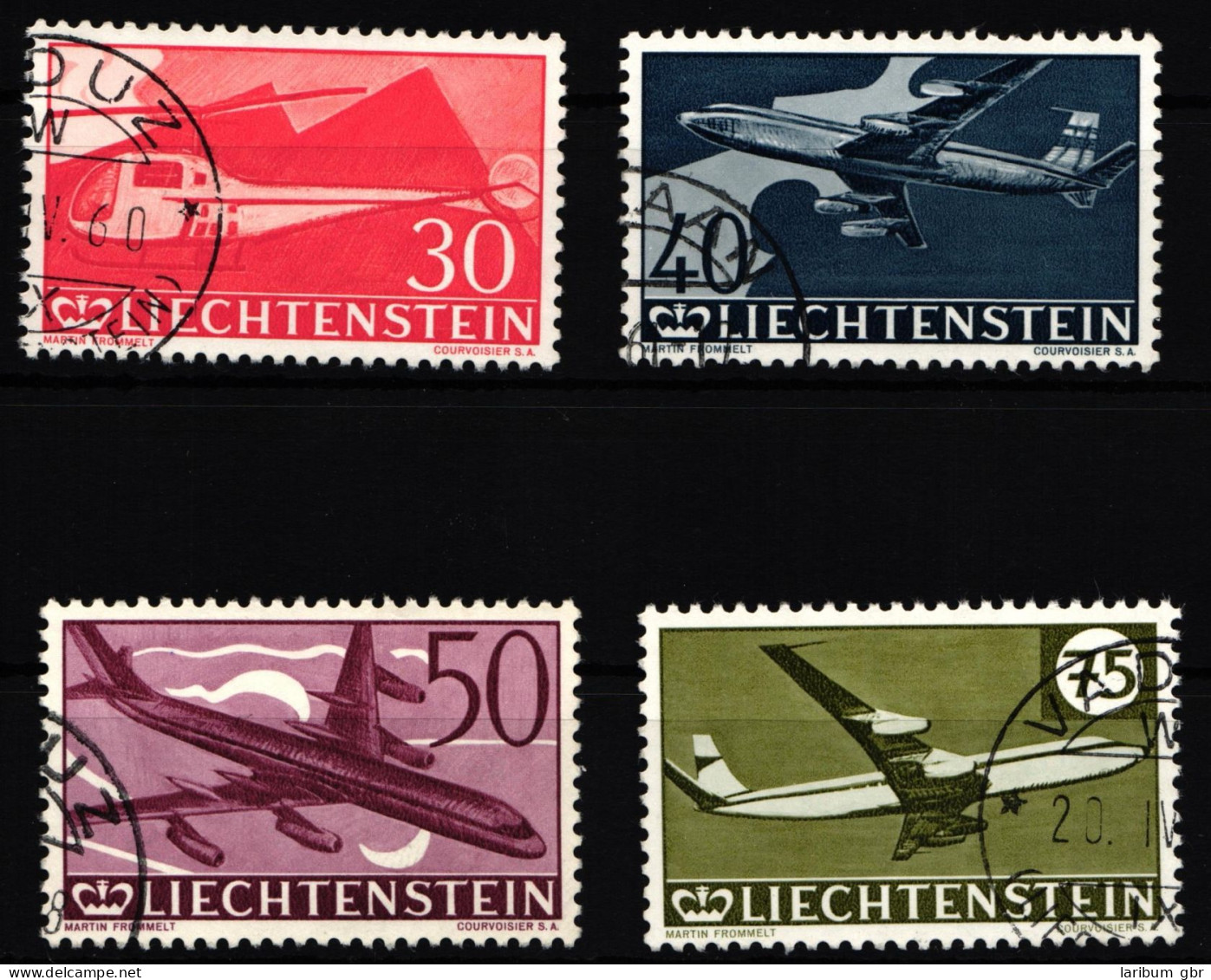 Liechtenstein 391-394 Gestempelt Flugzeuge #HR694 - Autres & Non Classés