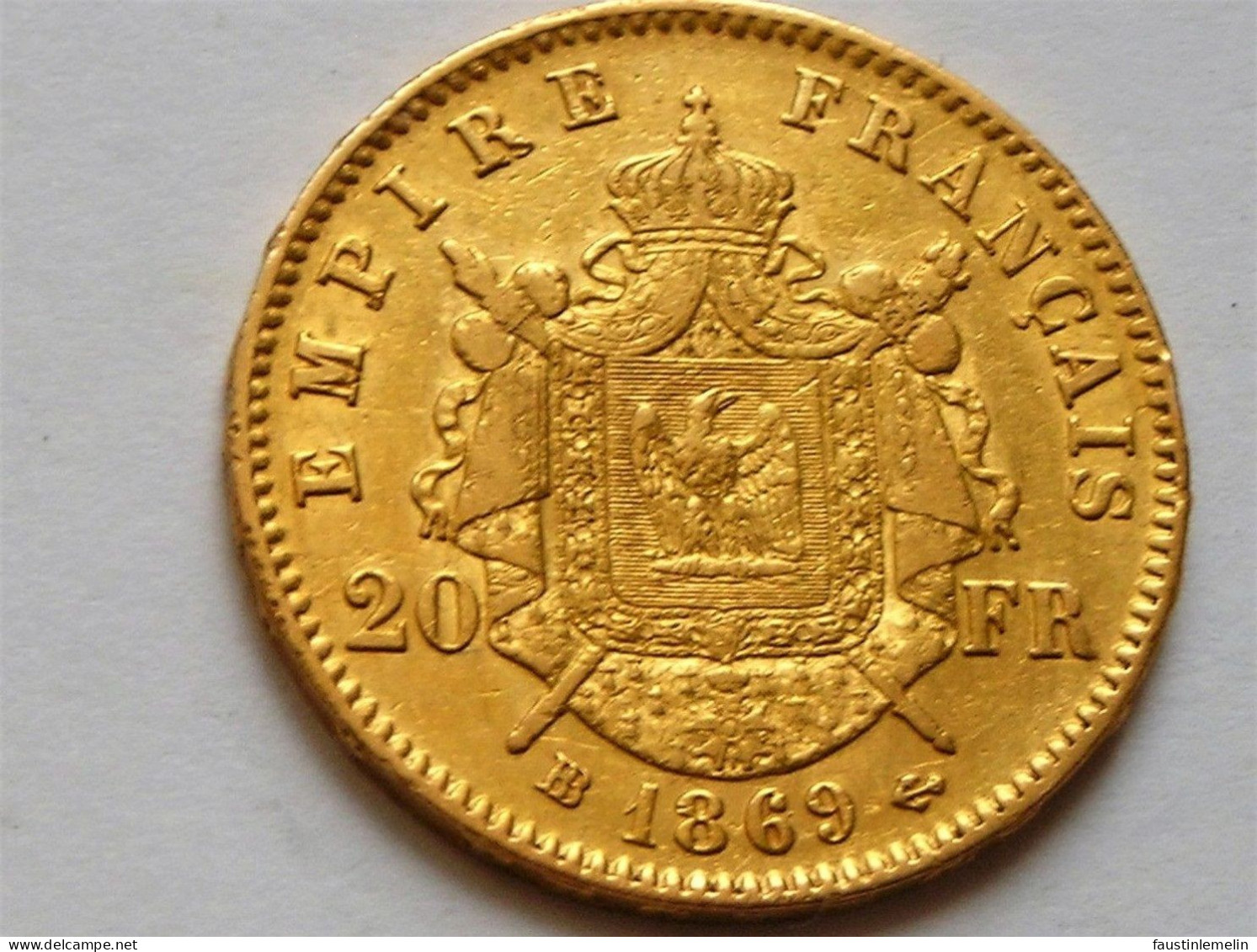 Très Belle Pièce De 20 F OR De NAPOLEON III De 1869 BB SUP - 20 Francs (or)