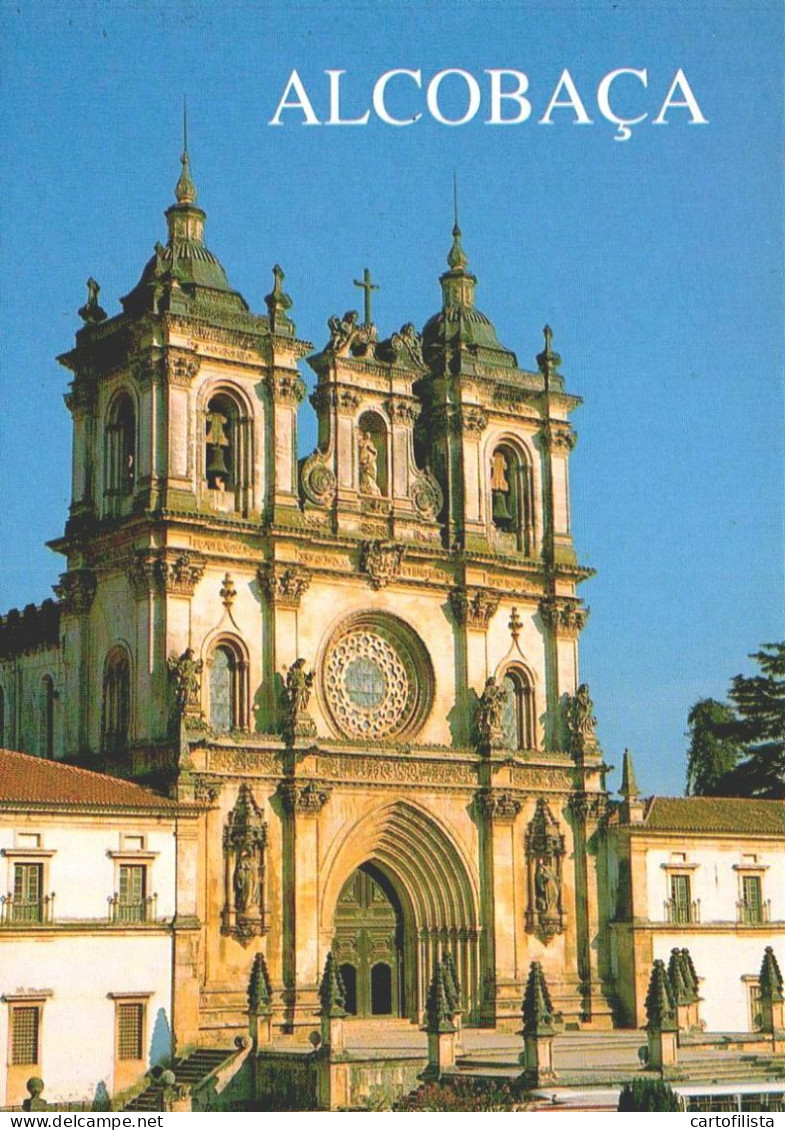 ALCOBAÇA - Fachada Da Igreja  (2 Scans) - Leiria