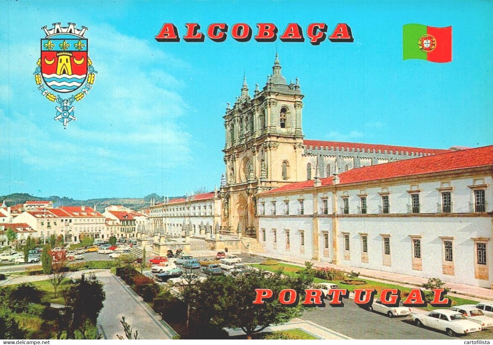 ALCOBAÇA - Vista Geral Do Mosteiro  (2 Scans) - Leiria