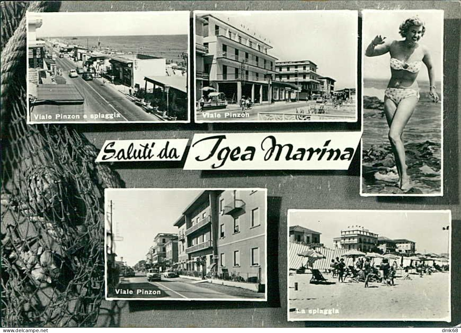 IGEA MARINA ( RIMINI ) SALUTI / VEDUTINE / PIN UP - EDIZ. ROTALFOTO  - 1950s (20714) - Rimini