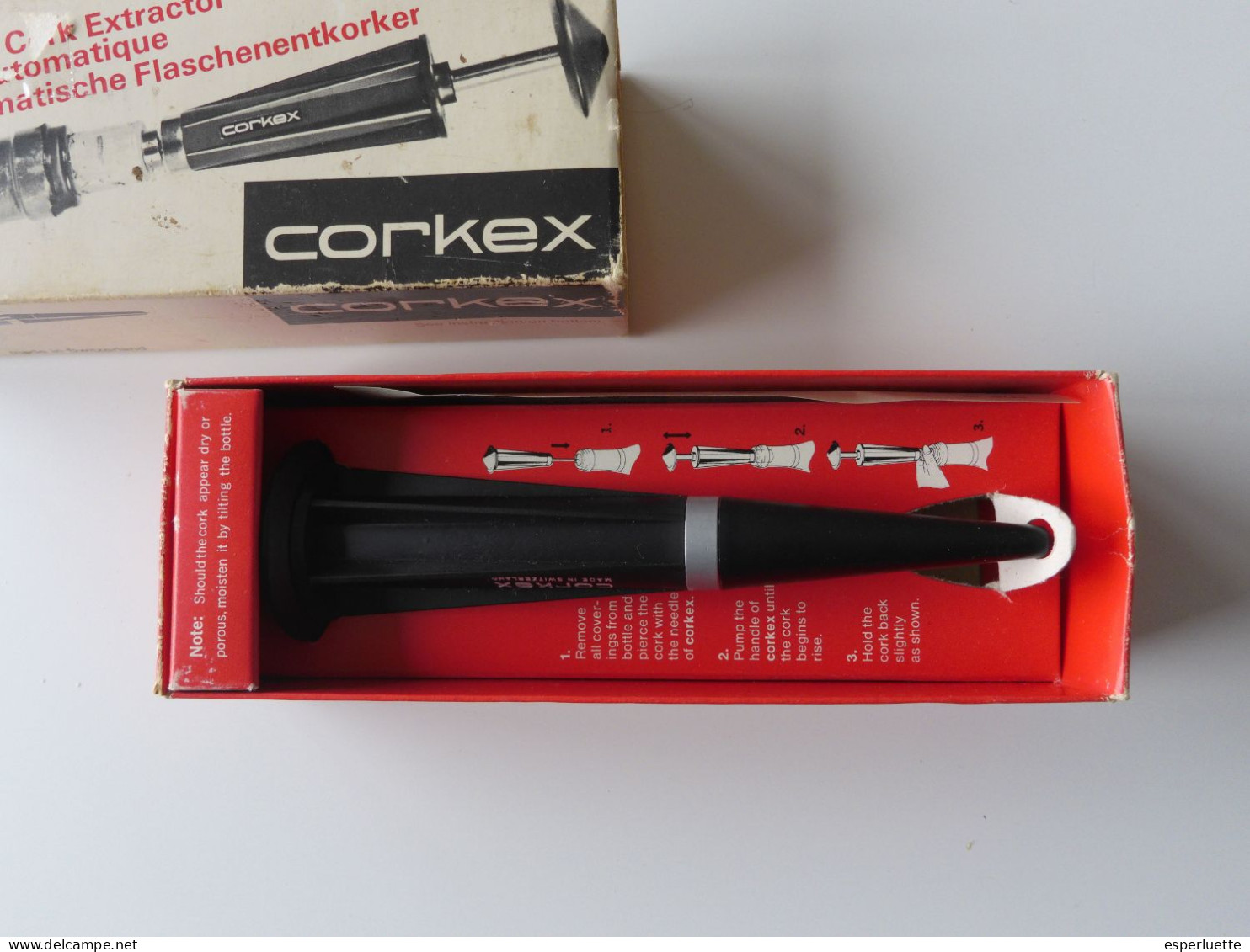 Corkex Le Tire-bouchon Automatique - Made In Switzerland - Flessenopener