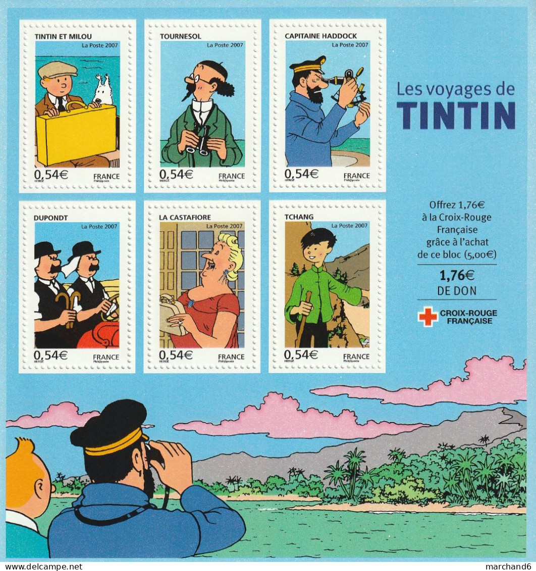 France 2007 Les Voyages De Tintin Bloc Feuillet N°109 Neuf** - Ungebraucht