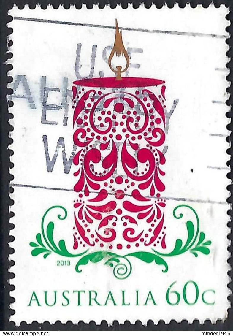 AUSTRALIA 2013 60c Multicoloured, Christmas-Christmas Candle FU - Used Stamps