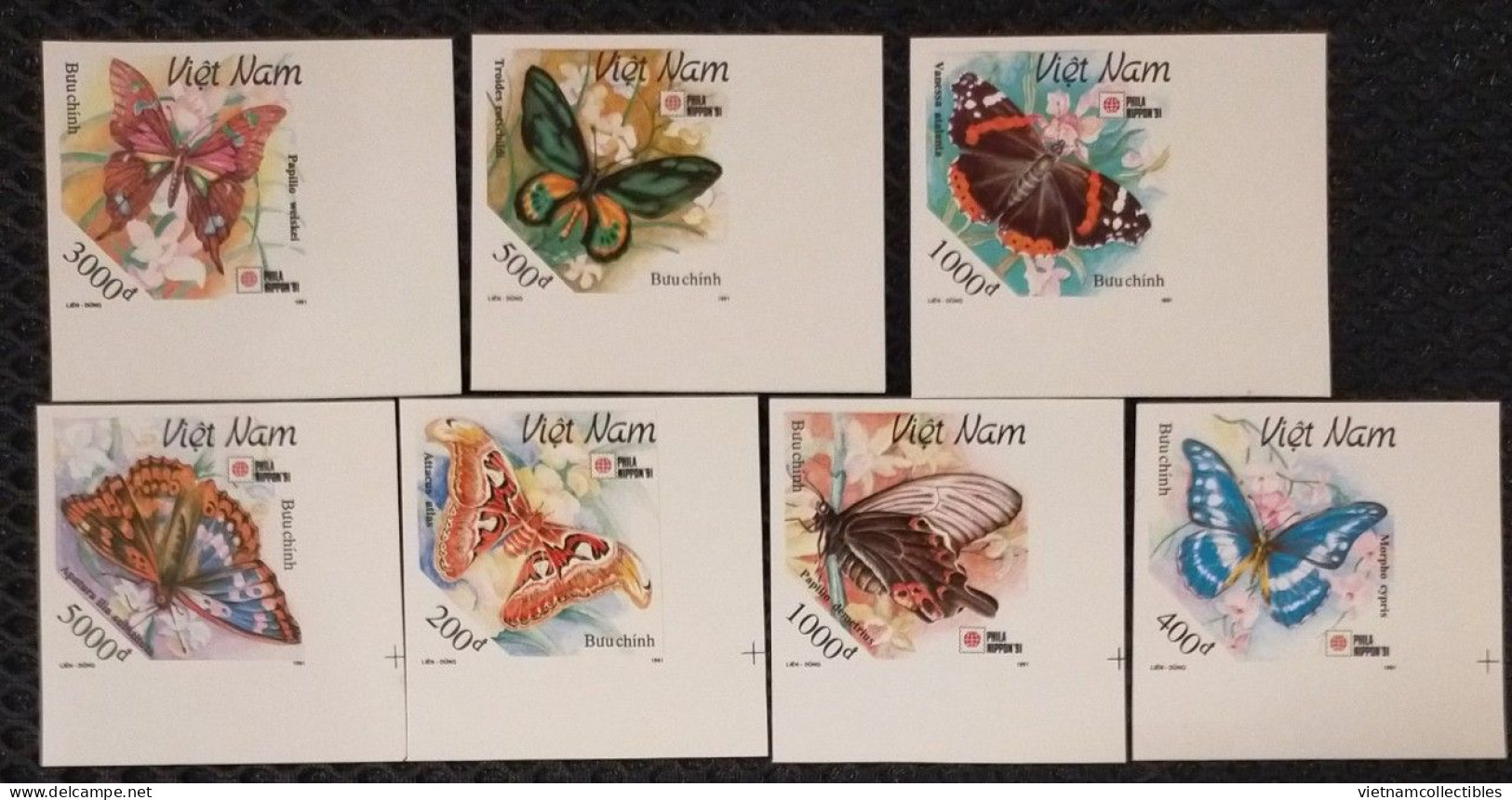 Vietnam Viet Nam MNH Imperf Stamps 1991 : World Stamp Exhibition In Japan / Butterfly (Ms627) - Viêt-Nam