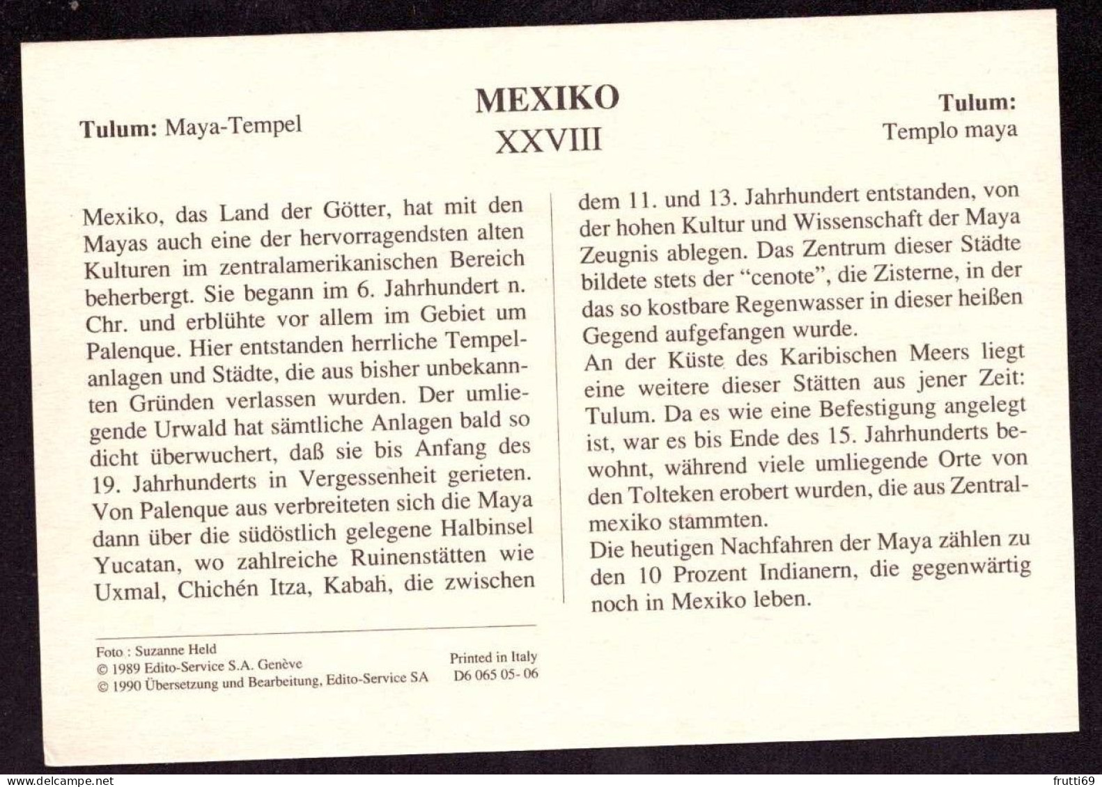 AK 211906 MEXICO - Tulum - Maya-Tempel - Mexique